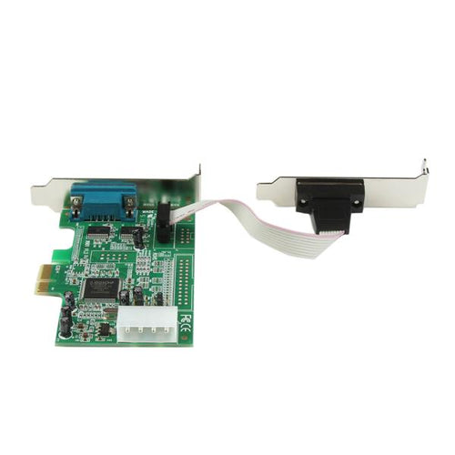 StarTech.com 2 Port Low Profile Native RS232 PCI Express Serial Card with 16550 UART StarTech.com 2 Port Low Profile Native RS232 PCI Express Serial Card with 16550 UART